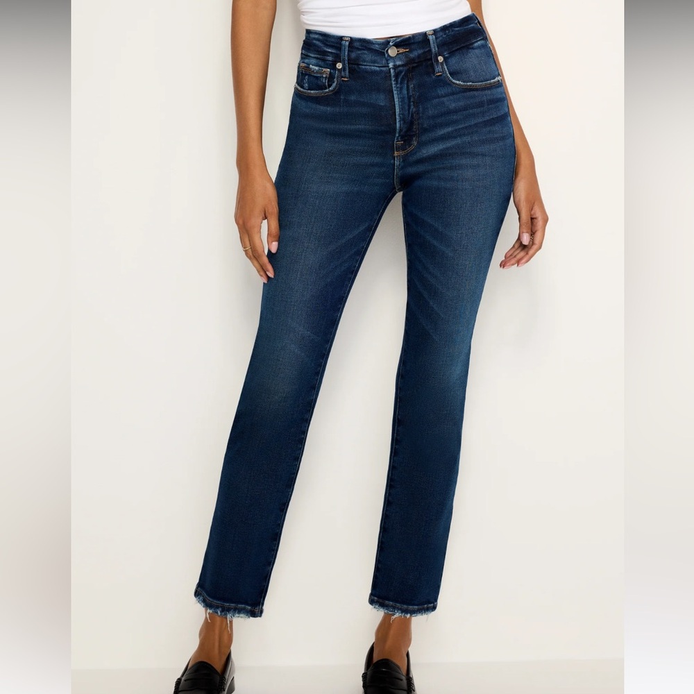 Good American Good Legs Straight Leg Jeans